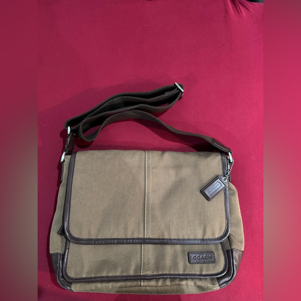 Coach Brown Messenger Bag Unisex
